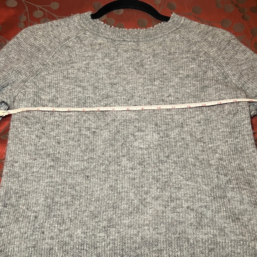 Autumn Cashmere Gray Crew Neck Cashmere Sweater size Small - Picture 13 of 15